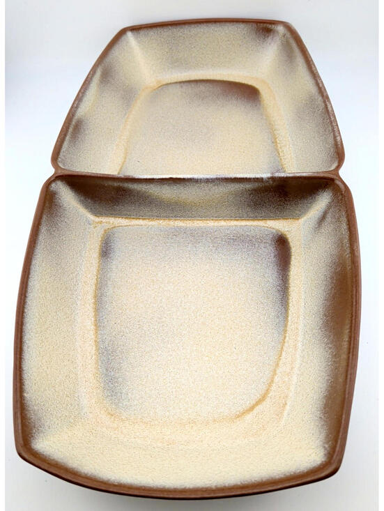 Frankoma Other - VTG Frankoma Plainsman Aztec Desert Gold/Brown 5QD Divided Dish No Chips/Cracks